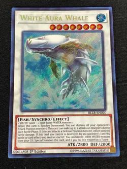 YUGIOH WHITE AURA WHALE BLLR-EN020 1ST SECRET (NM) - Image 1
