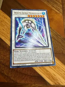White Aura Monoceros MP20-EN142 1st Edition Rare PL + BONUS - Image 1