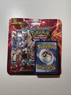 Pokemon TCG Lightning Set Packs with 1 Bonus Card - Image 1
