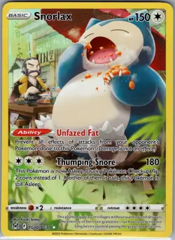 Snorlax TG10/TG30 SWSH11: Lost Origin Trainer Gallery - Pokemon Card - NM - Image 1