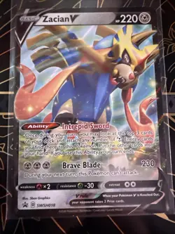 Zacian V SWSH018 SWSH: Sword & Shield Promo Cards Holo - Image 1