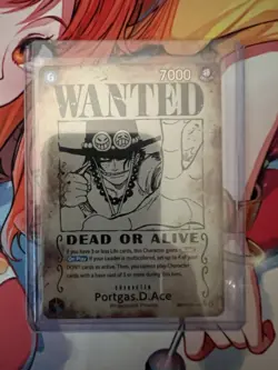 Misprint Portgas.D.Ace [Wanted] OP13-119 SEC One Piece Trading Card Game English - Image 1