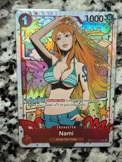 One Piece TCG Card - Wings Of The Captain OP06 - ST01-007 Nami TR Treasure Rare - Image 1