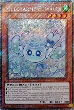 RA04-EN050 MULCHARMY FUWALOS PLATINUM SECRET RARE 1ST EDITION YuGiOh CARD - Image 1