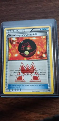 Team Magma's Great Ball 31/34 Double Crisis Regular 2015 Pokemon Card - Image 1