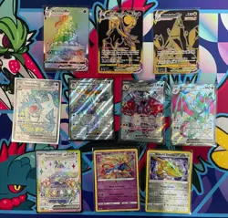 Pokemon TCG - Shiny and Rainbow card bundle - 10 Cards - Check condition - Image 1