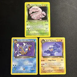 Dark Pokemon Card Lot 1st Edition Holo And Non Holo Team Rocket 1995 /82 - Image 1