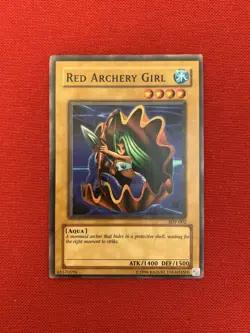 Red Archery Girl (SDP-002) Yu-Gi-Oh! Aqua Monster Card - Image 1