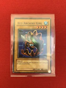 Red Archery Girl (SDP-002) Yu-Gi-Oh! Aqua Monster Card - Image 3