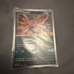Pokemon TCG Yveltal 088/132 Sealed Stamped Promo Holo Rare Mega Evolution Card - Image 1