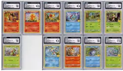 Pokemon Graded Card Lot Of 11 McDonald’s Collection Confetti Holo Grades 10-7 - Image 1