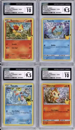 Pokemon Graded Card Lot Of 11 McDonald’s Collection Confetti Holo Grades 10-7 - Image 2