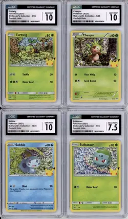 Pokemon Graded Card Lot Of 11 McDonald’s Collection Confetti Holo Grades 10-7 - Image 4
