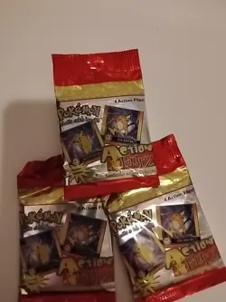 Lot Of 3 VTG 90's Pokemon ACTION FLIPZ Lenticular Cards Collectible Blister New - Image 2