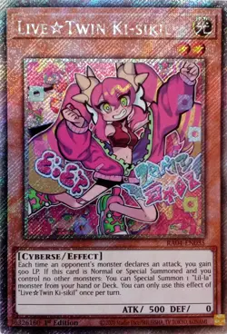 RA04-EN035 LIVE TWIN KI-SIKIL PLATINUM SECRET RARE 1ST EDITION YuGiOh CARD - Image 1