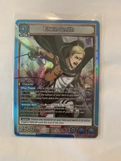Erwin Smith (002) - Attack on Titan UE10BT/AOT-1-002 Union arena card game - Image 1