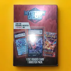 Pokemon Mystery Gems 1 CGC Graded Card & 1 Booster Pack 2025 SEALED NEW - Image 1