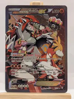 Custom Fan Art Team Magma's Groudon EX High Quality Custom Card Foil Finish - Image 1