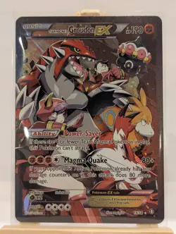 Custom Fan Art Team Magma's Groudon EX High Quality Custom Card Foil Finish - Image 2