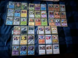 Pokemon Cards Lot of 45 Cards In Binder Sleeves- Years 2005-2021 Varies -Most EX - Image 1