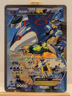 Custom Fan Art Team Aqua's Kyogre EX High Quality Custom Card Foil Finish - Image 1