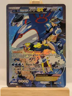 Custom Fan Art Team Aqua's Kyogre EX High Quality Custom Card Foil Finish - Image 2