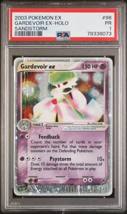 2003 Pokemon EX Sandstorm Gardevoir ex Holo Ultra Rare #96 PSA 1 PR POOR - Image 1