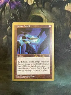 Cursed Scroll Tempest GOLD BORDERED Magic the Gathering MTG Nm - Image 1