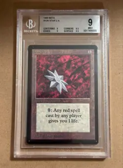 Iron Star - BETA - MTG - BGS 9. MINT. Quad ++ - Image 1