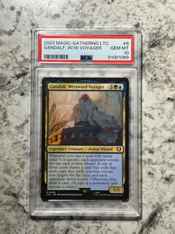 Gandalf Westward Voyager LTC #6 PSA 10 GEM MINT 2023 MTG Lord of the Rings - Image 1