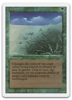Lifelace (NM) Revised Edition 3ED Magic MTG - Image 1