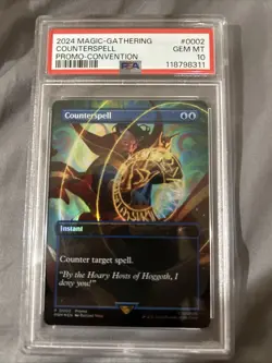 2024 Magic The Gathering Marvel Promo Counterspell Foil Dr Doctor Strange PSA 10 - Image 1