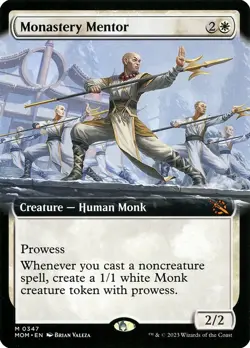Monastery Mentor Extended Art Regular - March Of The Machine MTG-NM - Image 1