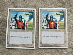 MTG Crusade 4th Edition X2 LP Magic: The Gathering MTG 4E - Image 1