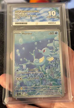 ACE 10 Horsea 🌊 067/064 Shrouded Fable Pokemon TCG Kanto Christmas Gift Not PSA - Image 1