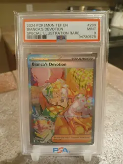 Pokemon TCG Bianca's Devotion PSA 9 Special Illustration SIR 209 Temporal Forces - Image 1