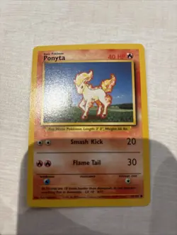 Pokemon TCG Ponyta Base Set 60/102 Regular Unlimited Common and Rapidash 44/64 - Image 3