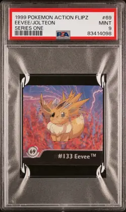 Pokemon Eevee Jolteon #69 Action Flipz Series One PSA 9 MINT - Image 1