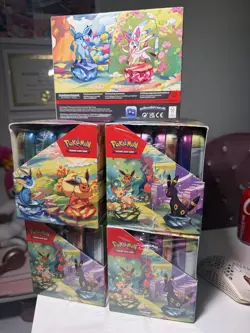 Pokemon Prismatic Evolutions Mini Tin Display FACTORY SEALED (SINGLE CASE) - Image 1