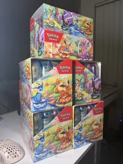 Pokemon Prismatic Evolutions Mini Tin Display FACTORY SEALED (SINGLE CASE) - Image 2