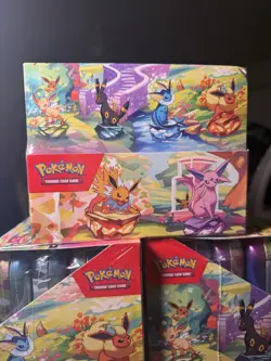 Pokemon Prismatic Evolutions Mini Tin Display FACTORY SEALED (SINGLE CASE) - Image 3
