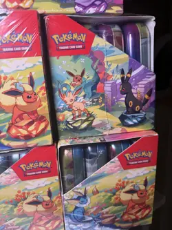 Pokemon Prismatic Evolutions Mini Tin Display FACTORY SEALED (SINGLE CASE) - Image 5