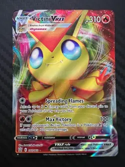 Pokemon TCG Victini VMAX Sword & Shield Battle Styles 022/163 Holo Ultra Rare NM - Image 1