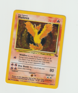 🔥 Pokemon TCG Moltres 12/62 Fossil Set Holo Rare WOTC 1999 LP 🔥 - Image 5