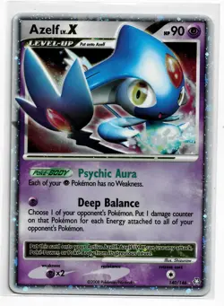Azelf LV.X 140/146 Legends Awakened Holo Pokemon TCG Ultra Rare - Image 3