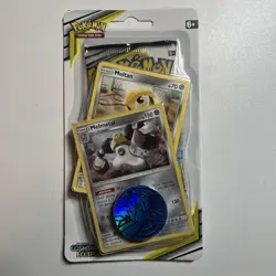 Pokemon TCG Sun Moon Cosmic Eclipse Single Booster Blister Pack Meltan Melmetal - Image 1