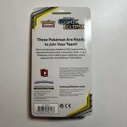 Pokemon TCG Sun Moon Cosmic Eclipse Single Booster Blister Pack Meltan Melmetal - Image 2