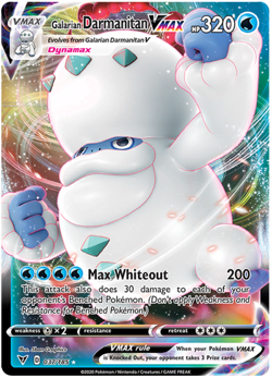 GALARIAN DARMANITAN VMAX 037/185 VIVID VOLTAGE POKEMON (ULTRA, NM) - Image 1