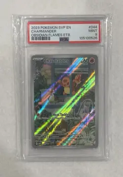Pokemon Charmander 44 SV Black Star Promos Near Mint Condition PSA 9 - Image 1