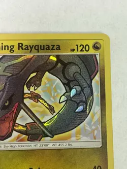 2017 Pokemon Shining Legends Shining Rayquaza #56/73 Holo Rare EX-LP - Image 3